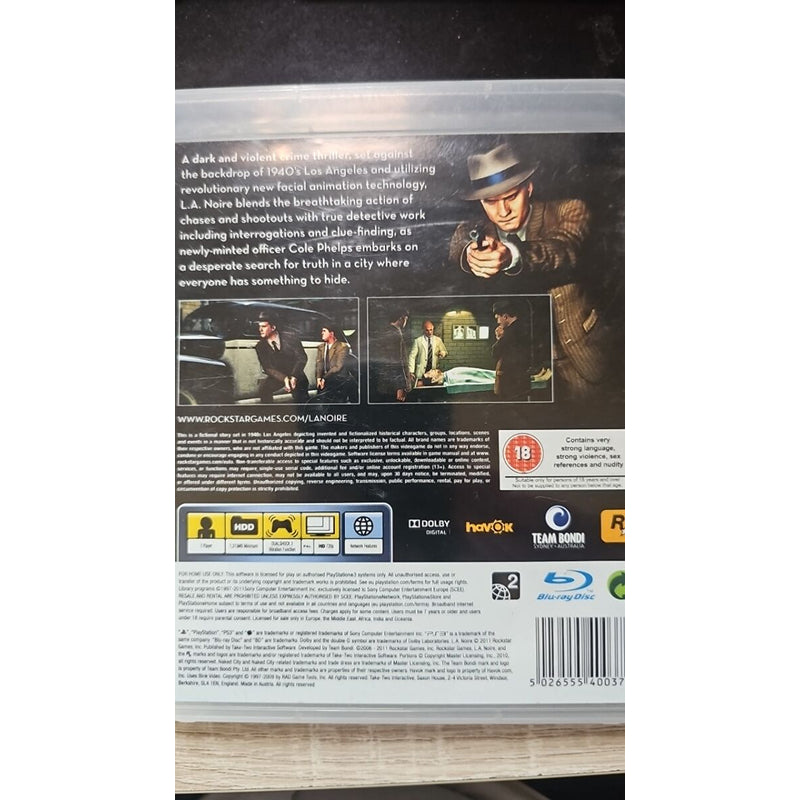 Playstation 3 - L.A. Noire